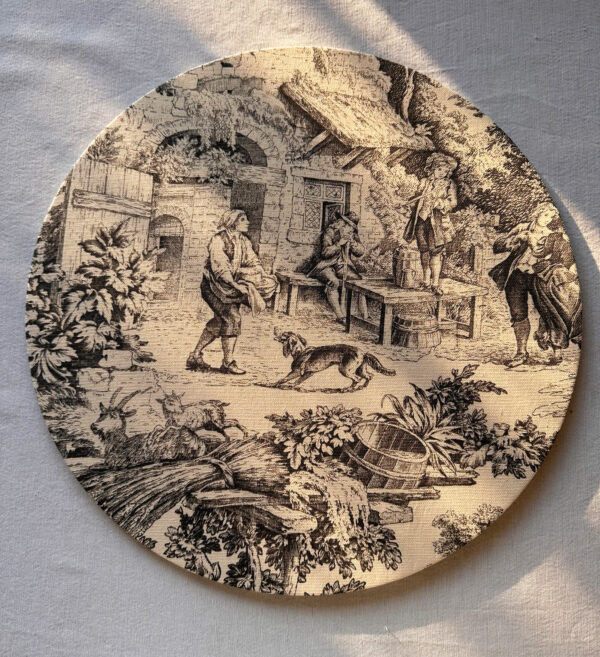 Set de table - Toile de Jouy Gris foncé