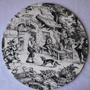 Set de table - Toile de Jouy Noire