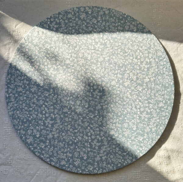 Set de table - Fleuri bleu ciel