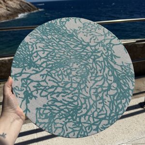 Set de table - Corail bleu turquoise