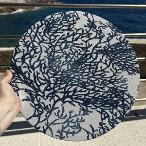 Set de table - Corail bleu marine